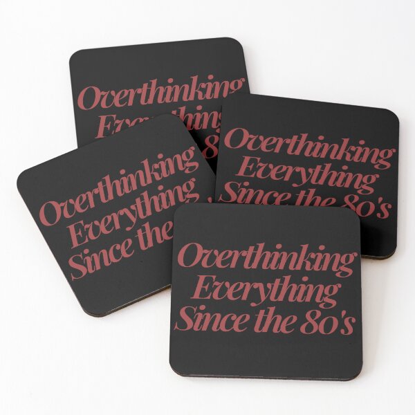 Item preview, Overthinking Everything Since the 80s – Retro Humor designed and sold by TeesAndSass.