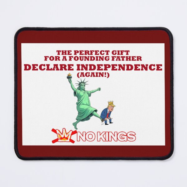 Item preview, Lady Liberty Declare Independance No Kings Trump Protest Flair V2 designed and sold by ProtestThreads.