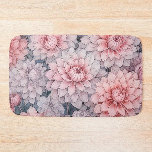 Item preview, A tapestry of detailed pink flowers showcases the beauty of nature through digital art designed and sold by homydesign.