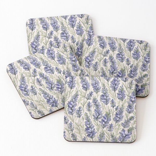 Item preview, A vibrant digital painting of lavender flowers in full bloom designed and sold by homydesign.