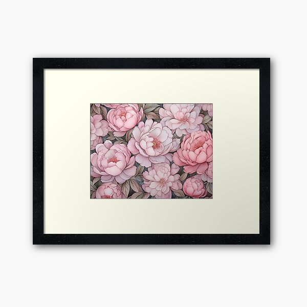Item preview, A tapestry of detailed pink flowers showcases the beauty of nature through digital art designed and sold by homydesign.