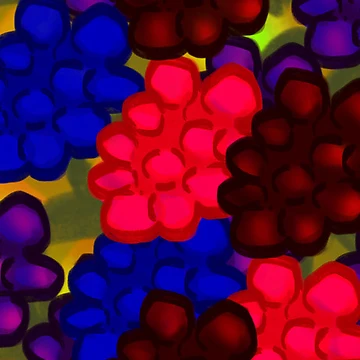 Artwork thumbnail, Multicolor Raspberry Design by Taderfuzz-Shop