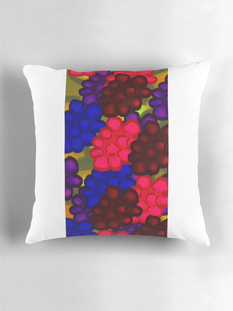 Thumbnail 3 of 4, Pillow, Multicolor Raspberry Design designed and sold by Taderfuzz-Shop.