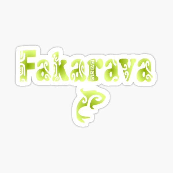 Item preview, FAKARAVA II (green) designed and sold by Nesian-Tahiti.