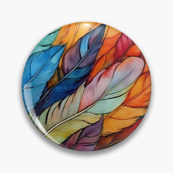 Item preview, Vibrant feathers in a kaleidoscope of colors, arranged in a textured pattern, creating a dynamic visual experience designed and sold by homydesign.
