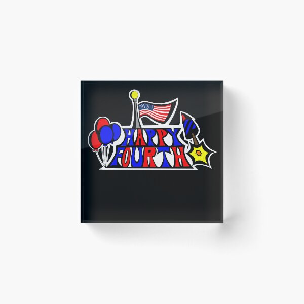Item preview, Happy Fourth Logo  designed and sold by MozaruArts.