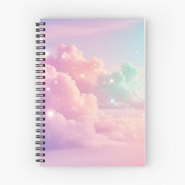 Item preview, Soft pastel clouds in pink, purple, and blue hues float gently, sprinkled with tiny sparkles that add a touch of magic to the serene scene designed and sold by homydesign.