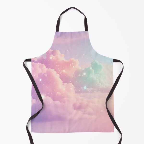 Item preview, Soft pastel clouds in pink, purple, and blue hues float gently, sprinkled with tiny sparkles that add a touch of magic to the serene scene designed and sold by homydesign.