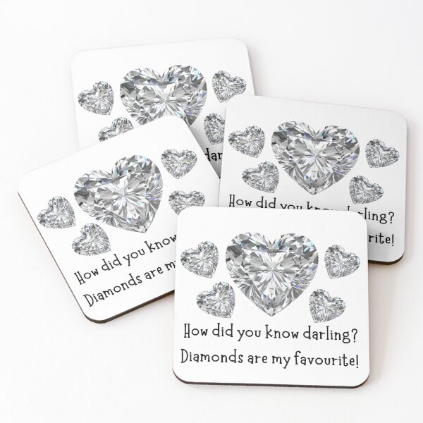Aperçu de l'œuvre Les diamants sont mes préférés créée et vendue par Looks Like Fun co..