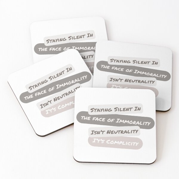 Item preview, Silence is complicity designed and sold by Wobbly and Weary.