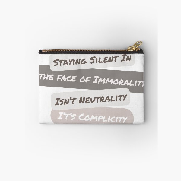 Item preview, Silence is complicity designed and sold by Wobbly and Weary.