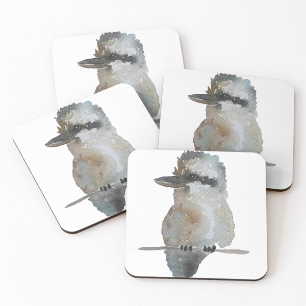 Item preview, Watercolour kookaburra designed and sold by Mojaniart.
