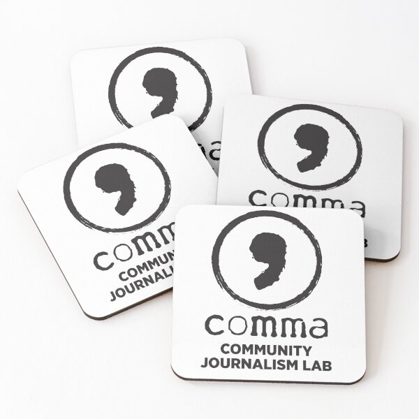 Item preview, Comma Community Journalism Lab designed and sold by curleyjayhawk.