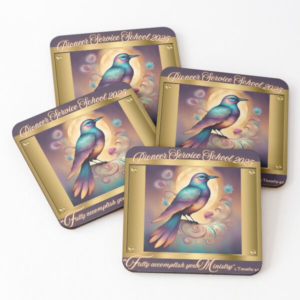 Item preview, JW Pioneer Service School 2025 Gilded Bird Gold Magenta Teal designed and sold by Janna Perry Designs.