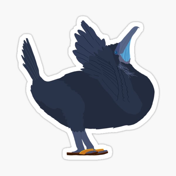 Item preview, Brandt's Cormorant in Flip-Flops designed and sold by BensBirds.