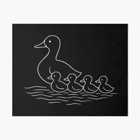 Item preview, Mother duck with chicks – family love on the water designed and sold by nkhookysun.