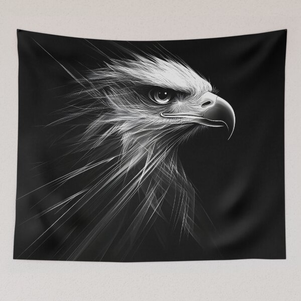 Item preview, Stylized eagle patriotic sketch designed and sold by dcrc.