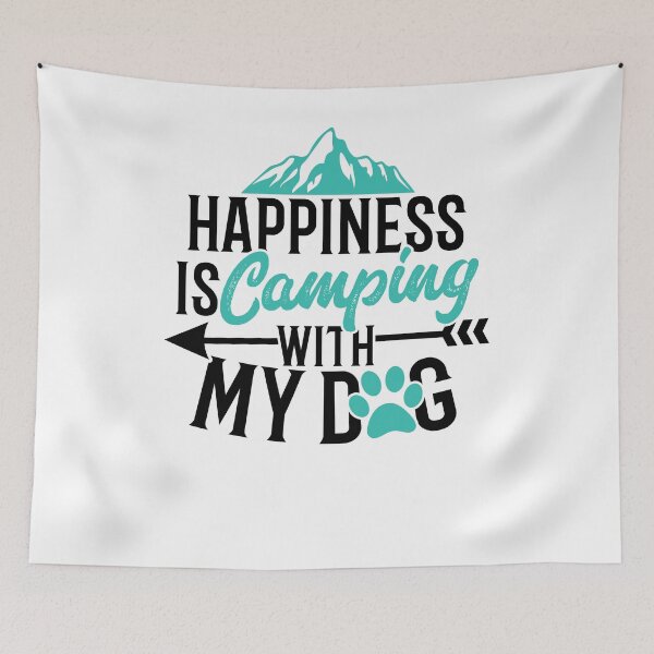 Item preview, Savvy Turtle Happiness Camping with My Dog designed and sold by SavvyTurtle.