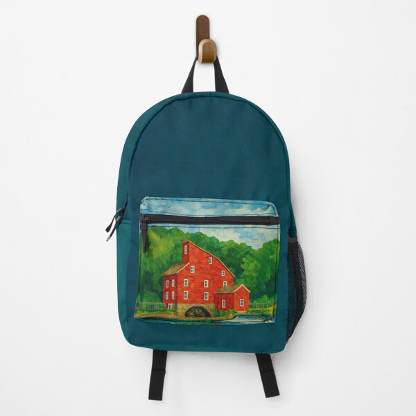 Item preview, Clinton Red Mill Vintage Travel Poster Print designed and sold by thaneydesign.