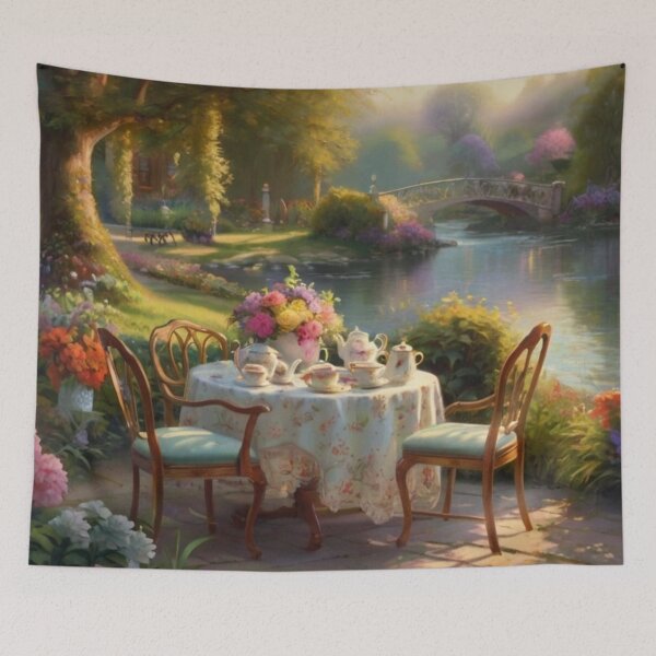 Item preview, Spring Breeze & Teacups designed and sold by BlareBlare.