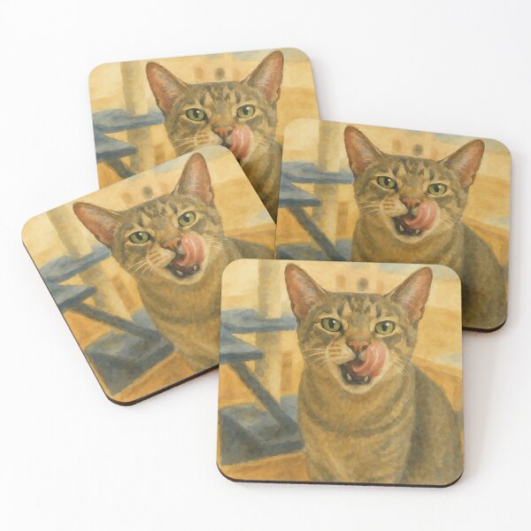 Item preview, A cat in a cafe #2 sizeup designed and sold by D&C CAFE ART.