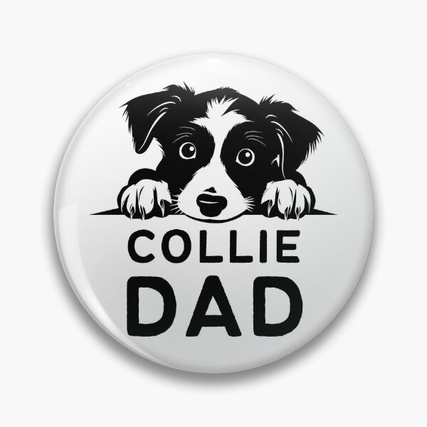 Item preview, Cute Collie Peeking - For Border Collie Dads designed and sold by patternjp.