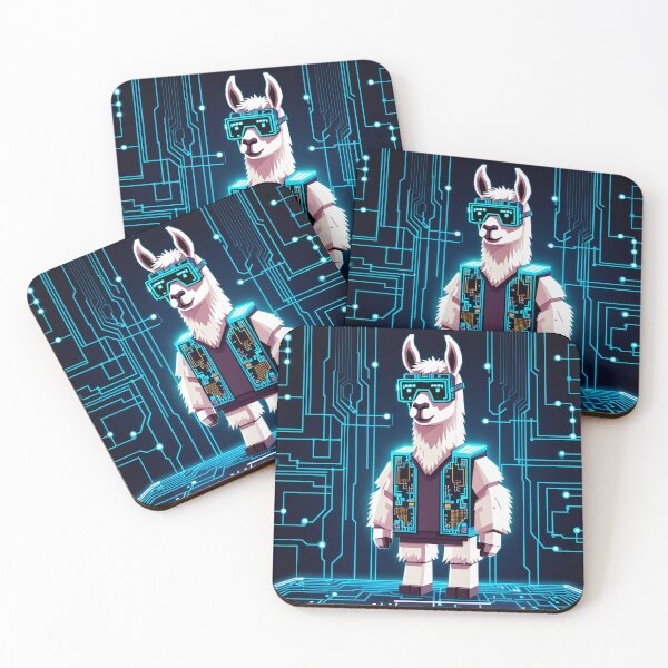 Item preview, Voxel Llama in a Cyber Future designed and sold by thangoyshop.