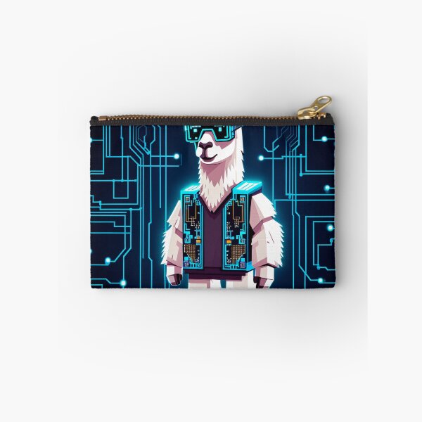 Artikelvorschau, Voxel Llama in einer Cyber-Zukunft entworfen und verkauft von thangoyshop.
