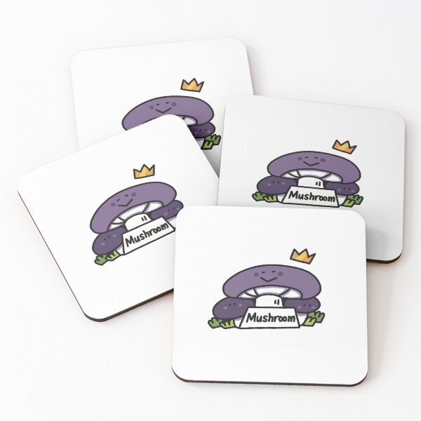 Item preview, Cute and Simple King of Mushroom Sticker - Purple designed and sold by MariaCaiOriginal.