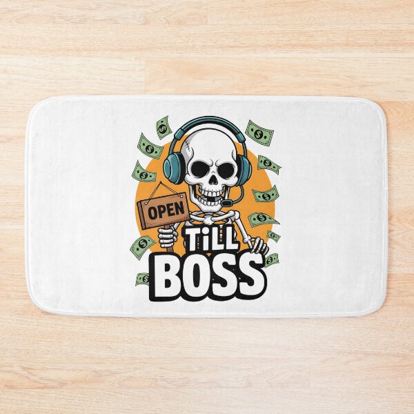 Item preview, Funny Skeleton Working Till Boss Calls It Off designed and sold by Taans-Creation.