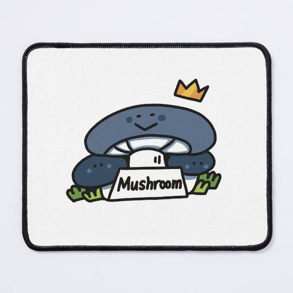 Item preview, Cute and Simple King of Mushrooms Sticker - Blue designed and sold by MariaCaiOriginal.