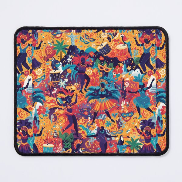 Item preview, Vibrant Rio Carnival Dancers Pattern designed and sold by tretyakov.