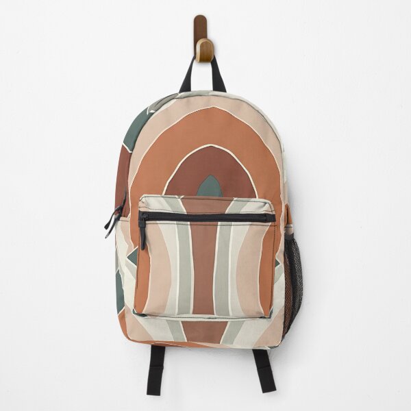 Item preview, Mid Century Modern Retro Geometric Vintage Pattern Terracotta , Mint Green designed and sold by Prints and Lifestyle.