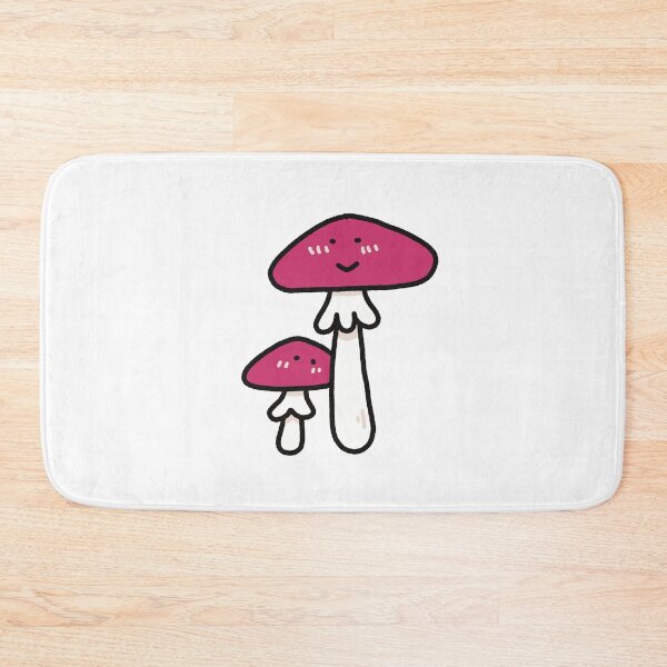 Item preview, Cute and Simple Parent and Kid Mushrooms Sticker - Pink designed and sold by MariaCaiOriginal.