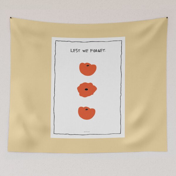 Item preview, Three Poppies ─ Lest We Forget designed and sold by mallardpark.
