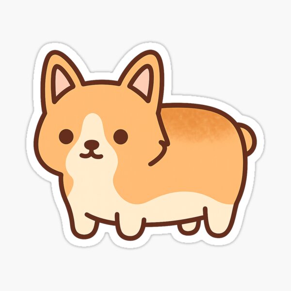 Item preview, Toasted Corgi Loaf – Kawaii Sticker designed and sold by Tripconic.
