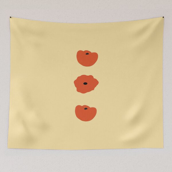 Item preview, Three Red Poppies designed and sold by mallardpark.