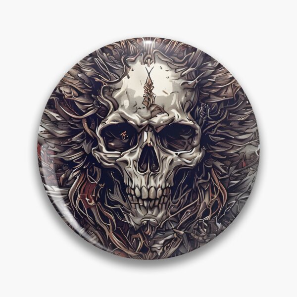 Item preview, metal skullo designed and sold by aliraweb.