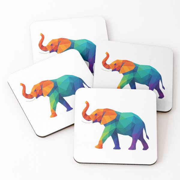 Item preview, Prismatic Walking Elephant with Raised Trunk designed and sold by TheWonkyEaselCo.