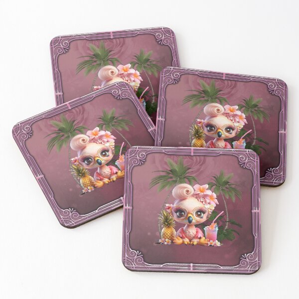 Item preview, Pink Paradise, a sweet flamingo in a tropical paradise. designed and sold by nicky2342.