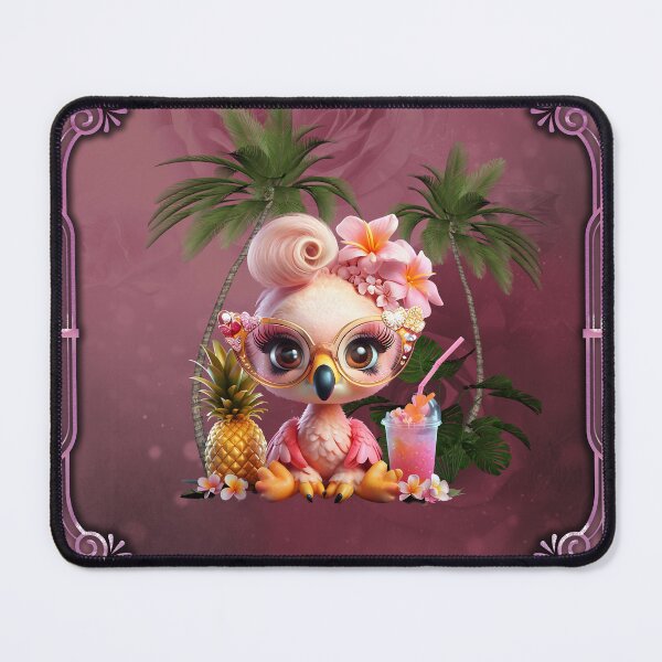 Item preview, Pink Paradise, a sweet flamingo in a tropical paradise. designed and sold by nicky2342.