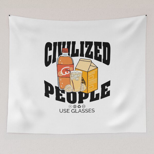 Item preview, Civilized people use glasses  designed and sold by Peerless-Prime.