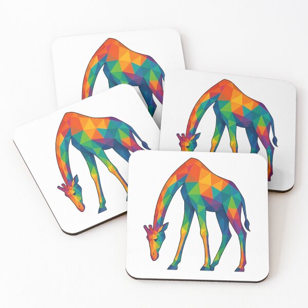 Item preview, Prismatic Giraffe Feeding designed and sold by TheWonkyEaselCo.