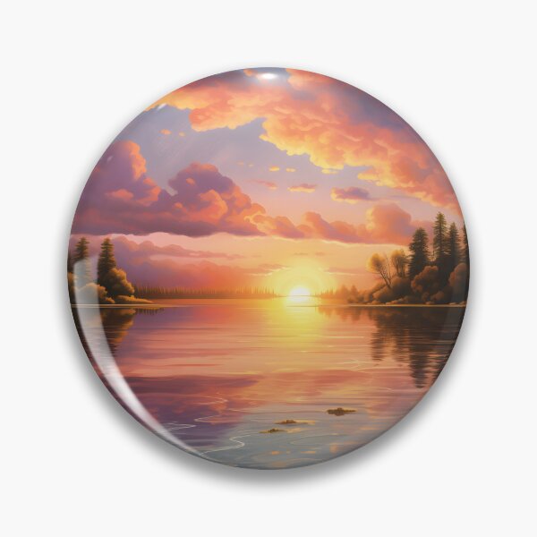 Artikelvorschau, See Sonnenuntergang Reflexionen Wasser Tanz entworfen und verkauft von DrawnThreads.