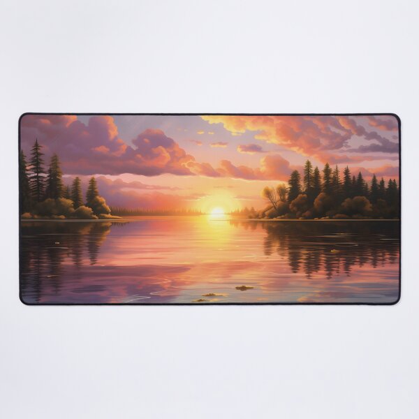 Item preview, Lake Sunset Reflections Water Dance designed and sold by DrawnThreads.