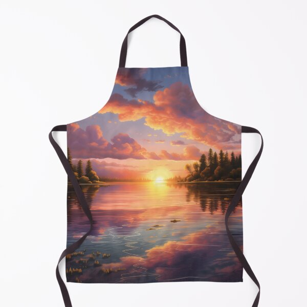 Item preview, Lake Sunset Reflections Water Dance designed and sold by DrawnThreads.