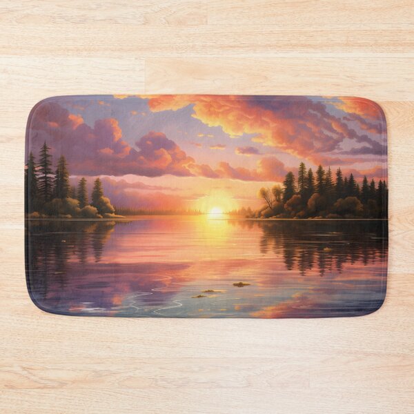 Item preview, Lake Sunset Reflections Water Dance designed and sold by DrawnThreads.
