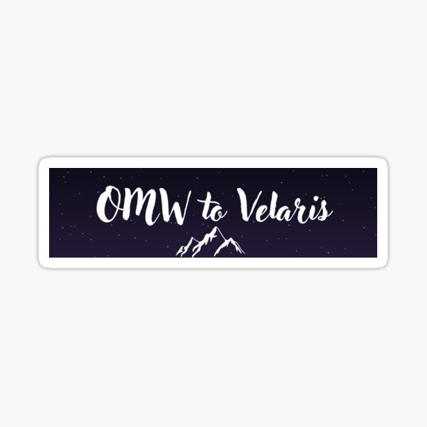 Item preview, On My Way to Velaris Bumper Sticker designed and sold by Momocakes.