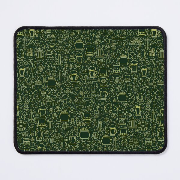 Item preview, Green St Patricks Day Icons Pattern designed and sold by tretyakov.