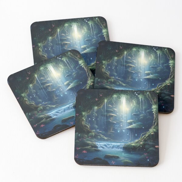 Artikelvorschau, Waterfall Dreamscape entworfen und verkauft von DrawnThreads.